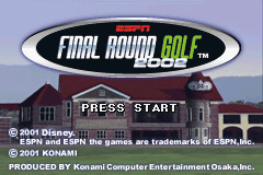 ESPN Final Round Golf 2002 Title Screen